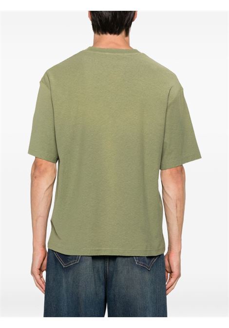 t-shirt logo relaxed fit unisex verde oliva ACNE STUDIOS | CL0196AB7